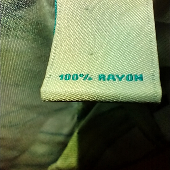 Caribbean Palm Leaves Print Hawaiian Shirt Men's sz Medium. - Picture 6 of 7